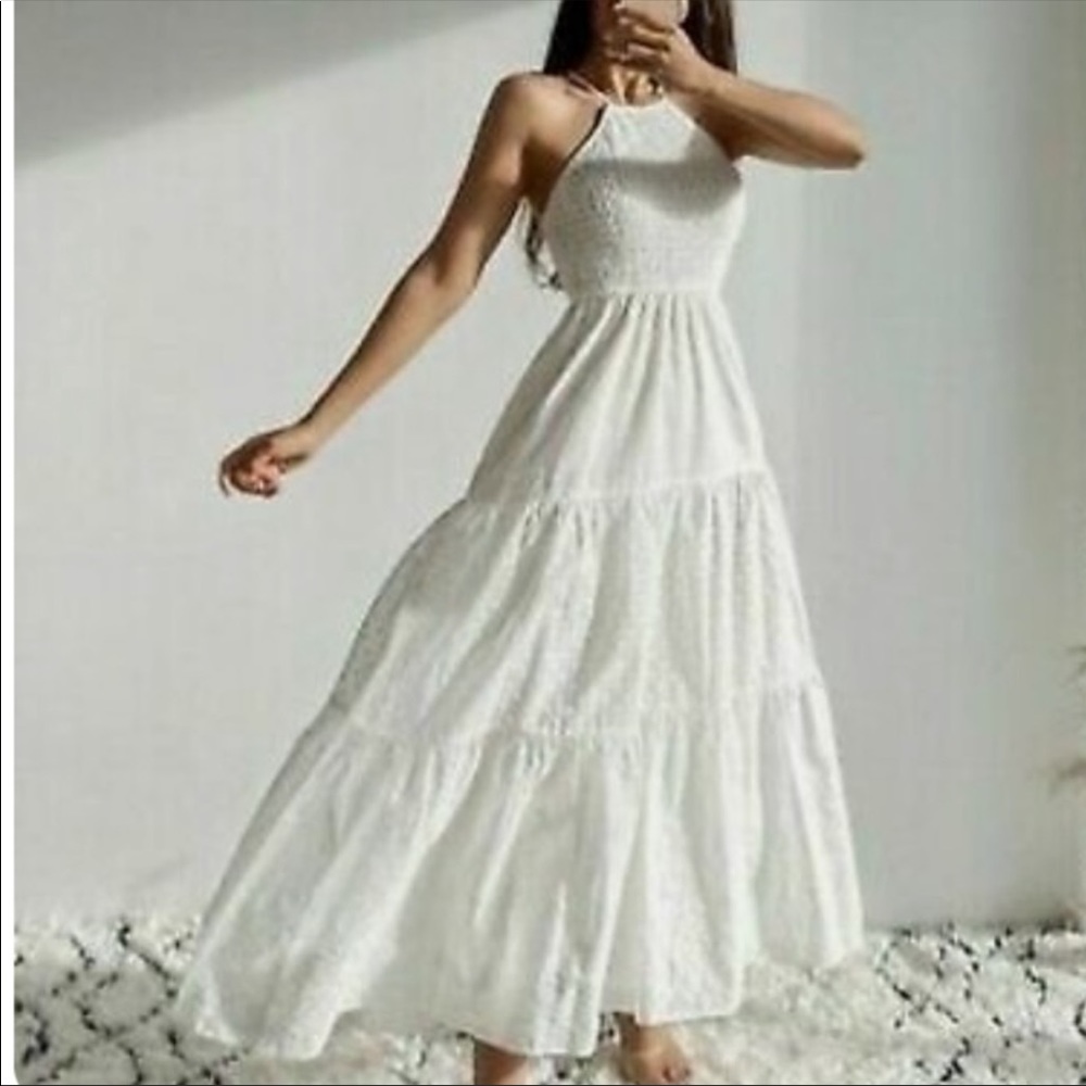 Zara halter eyelet dress Nwot  m